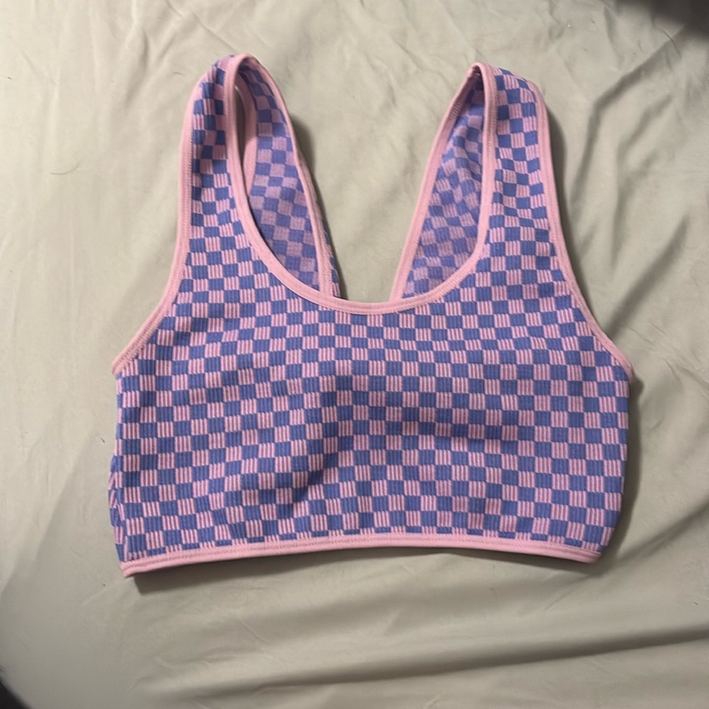 Purple reversible tank top